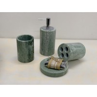 BỘ PHỤ KIỆN NHÀ TẮM BẰNG ĐÁ TỰ NHIÊN BSB15 - xanh ngọc