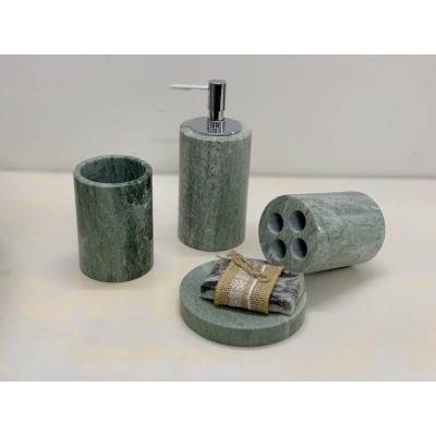 BỘ PHỤ KIỆN NHÀ TẮM BẰNG ĐÁ TỰ NHIÊN BSB15 - xanh ngọc