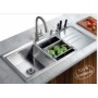 CHẬU CHÉN 2 HỘC VUÔNG INOX 304 PROLAX PRCC-2922