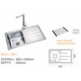 CHẬU CHÉN 1 HỘC  INOX 304 PROLAX PRCC-1951