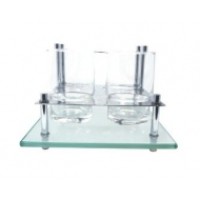 KỆ ĐỰNG BÀN CHẢI 2 LY INOX 304 VUÔNG ROTA RT 4004