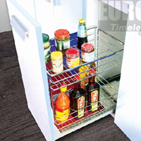 GIÁ GIA VỊ INOX GẮN CÁNH TỦ EUROGOLD  EP40B