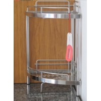 KỆ GÓC 2 TẦNG ĐỂ BÀN INOX 304