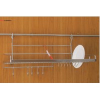 KỆ CHÉN 1 TẦNG 7 TẤC TREO INOX 304